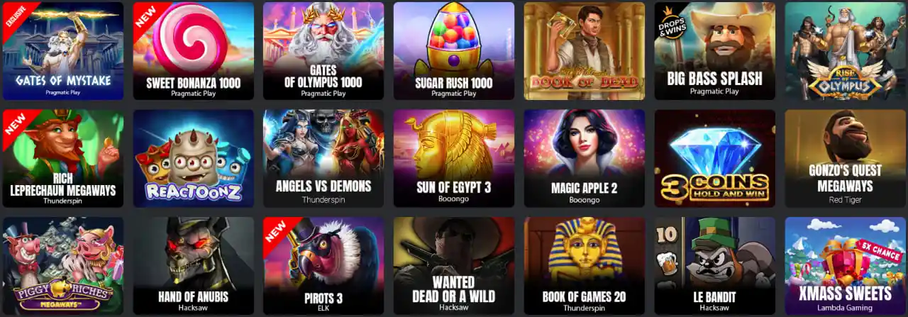 Slot machine disponibili su MyStake Casino Slot machine disponibili su MyStake Casino