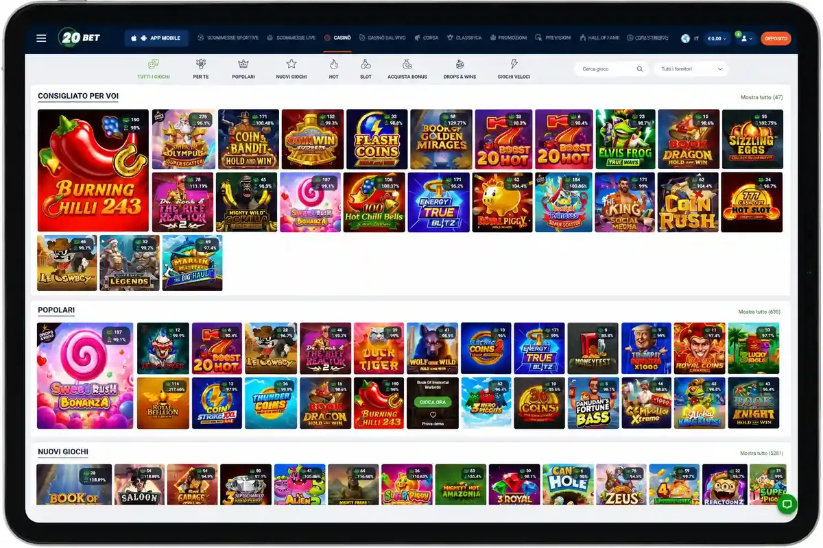 Giochi 20Bet casino