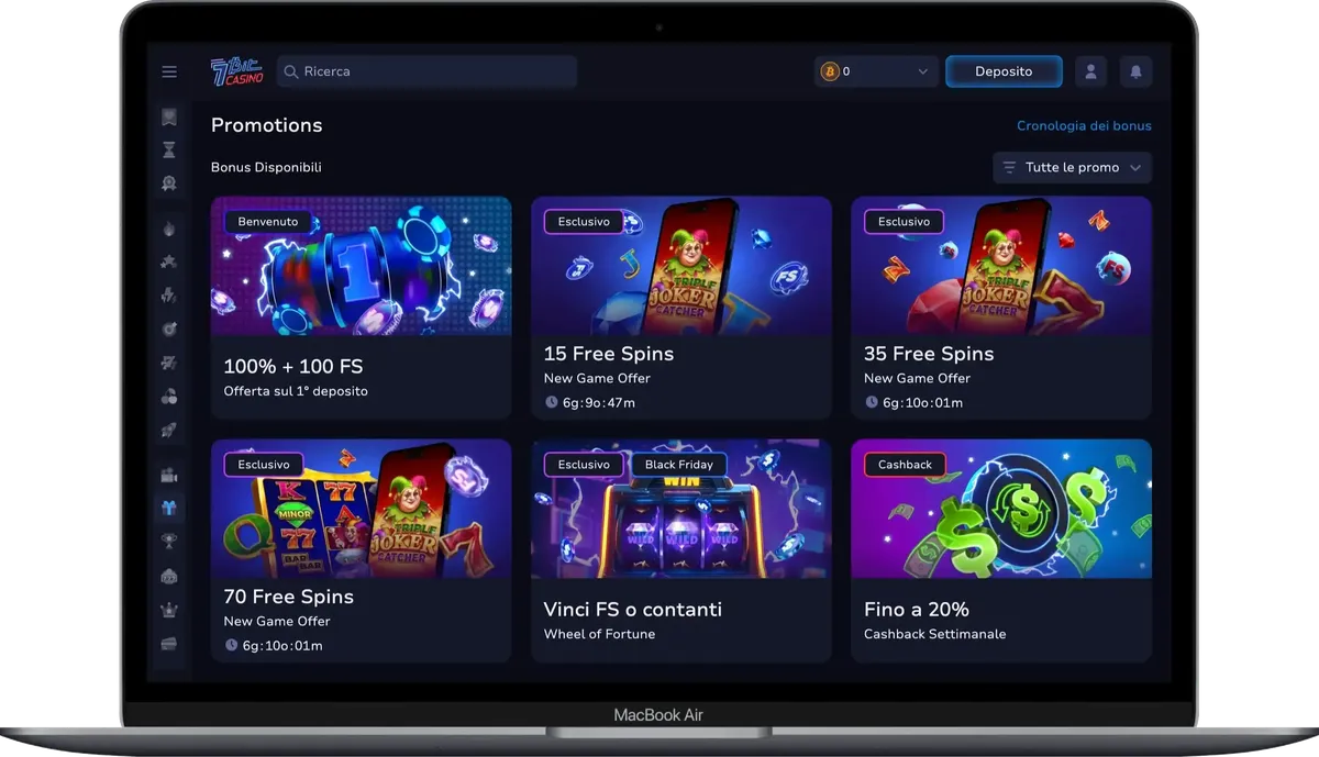 Bonus 7Bit Casino con free spin e promozioni esclusive