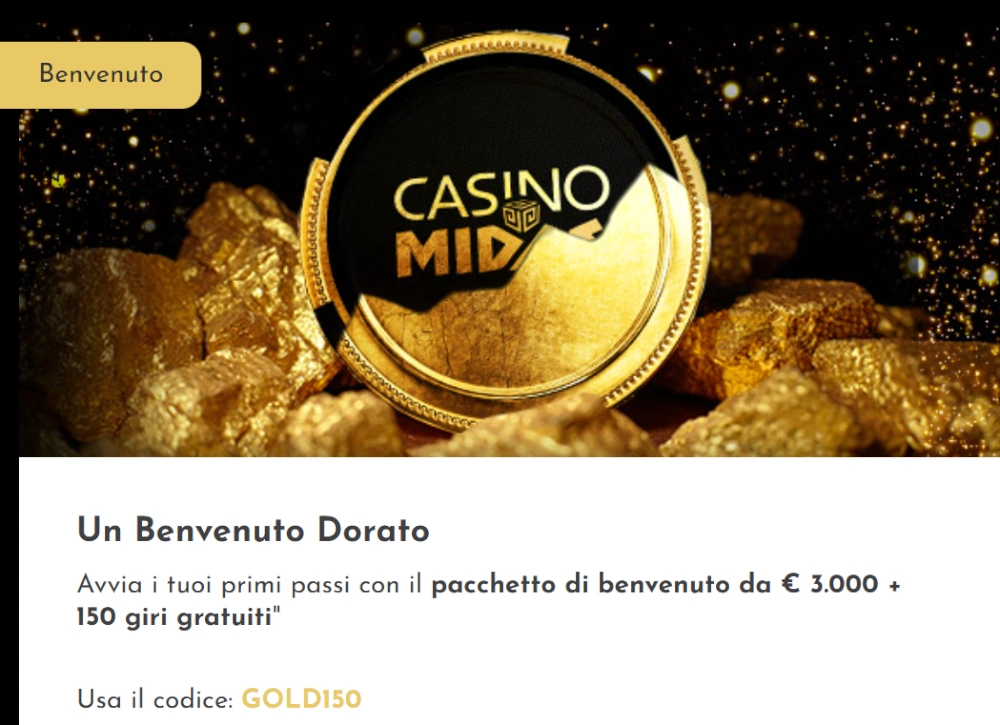 Bonus offerti da Midas Casino Bonus offerti da Midas Casino