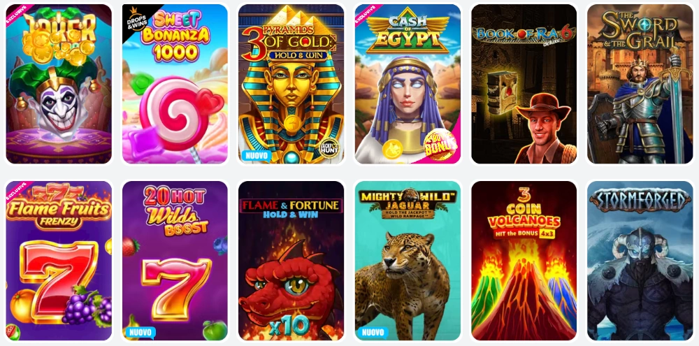 Slot machine disponibili su Oh My Spins Casino