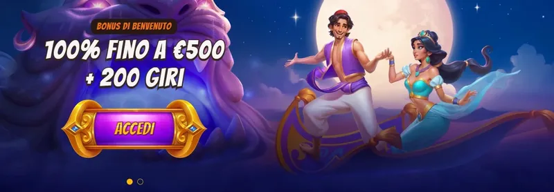 Pacchetto di benvenuto sul sito web del casinò online AbuKing