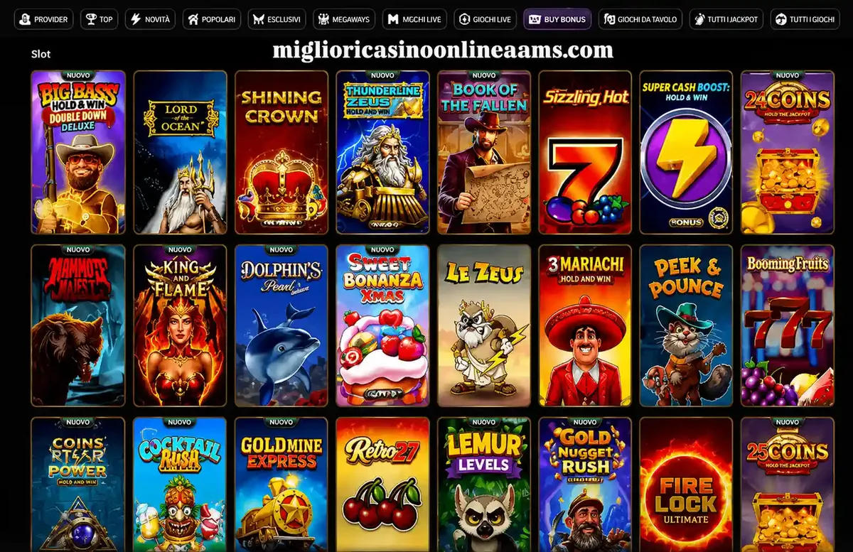 Astromania Casino slot online con giochi popolari e provider disponibili