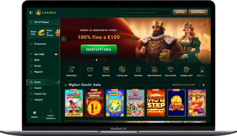 Recensione Casinia Casino