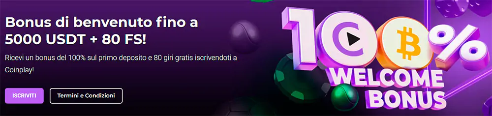 Coinplay Casino Bonus di Benvenuto Bonus di Benvenuto Coinplay Casino