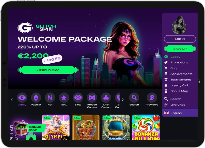 Glitchspin casino online bonus di benvenuto con free spin e promozioni esclusive