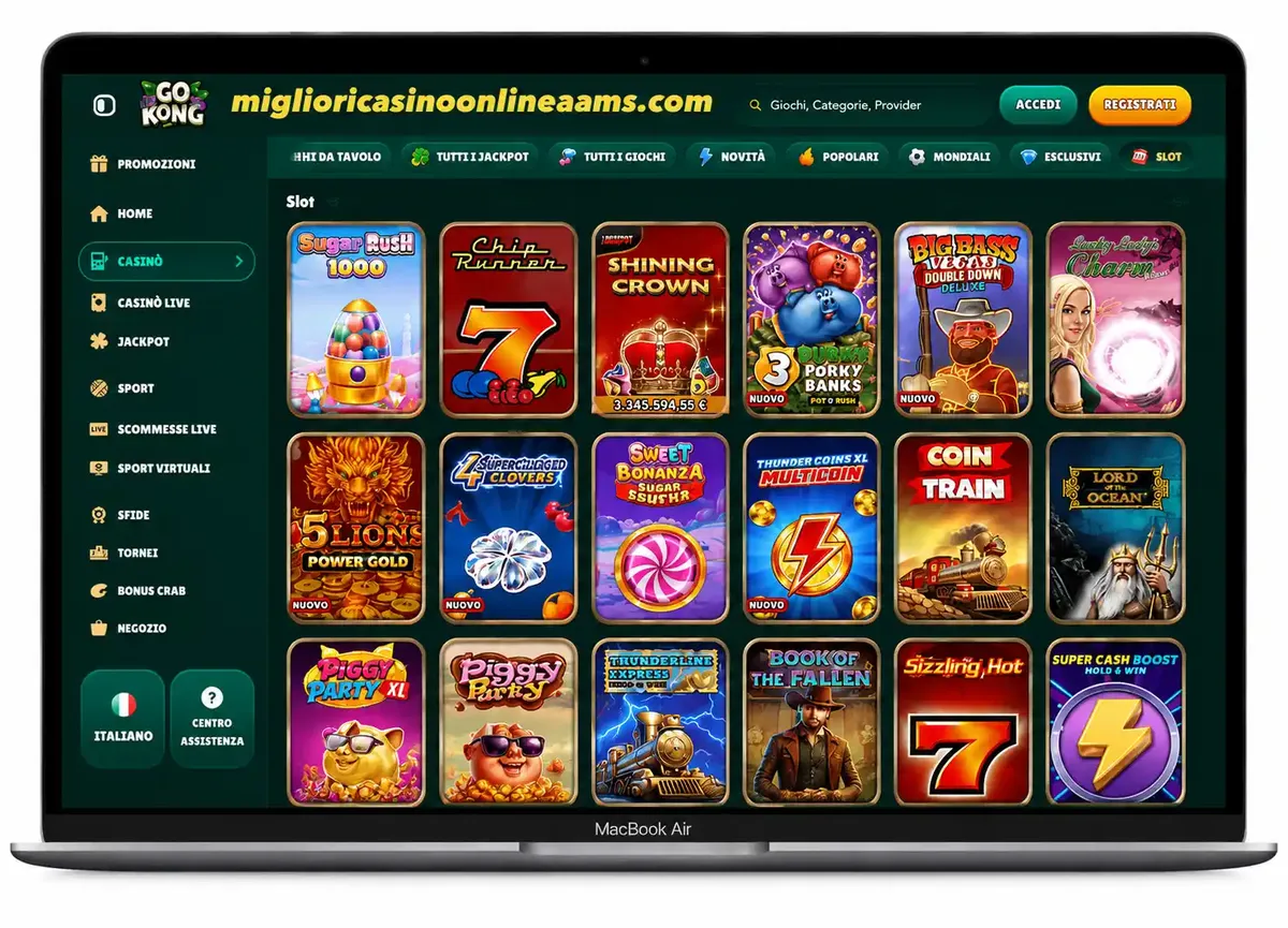 GoKong Casino slot online con giochi popolari e provider disponibili
