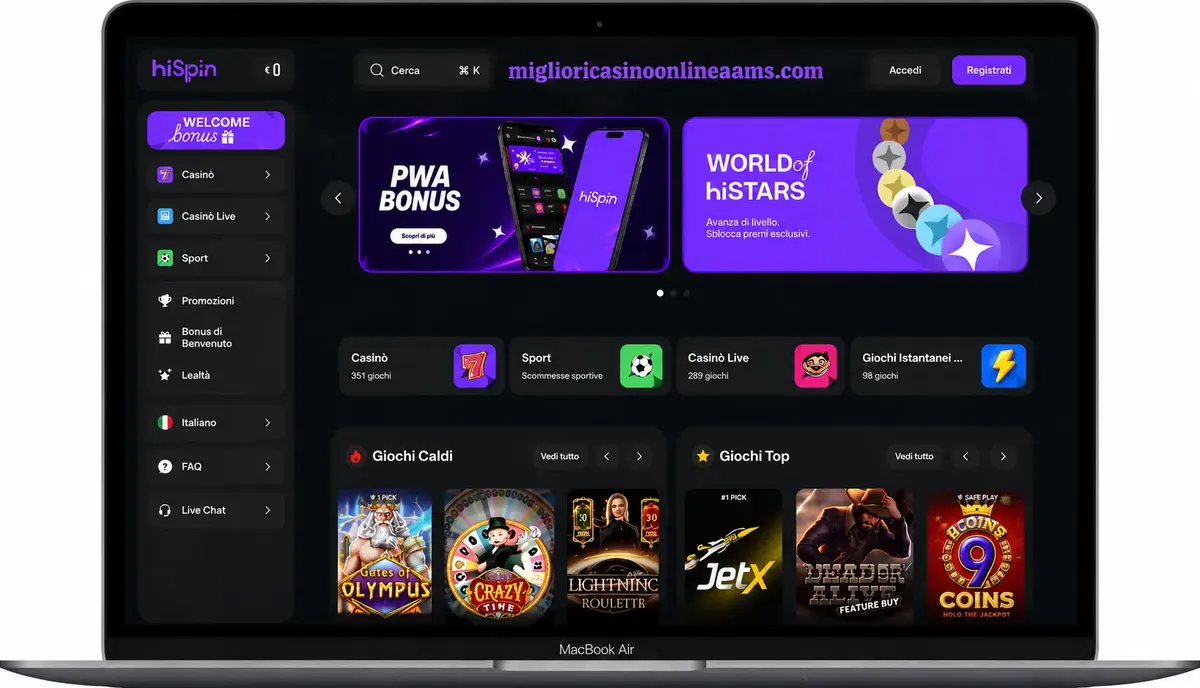 Hispin Casino recensione con bonus e giochi disponibili online