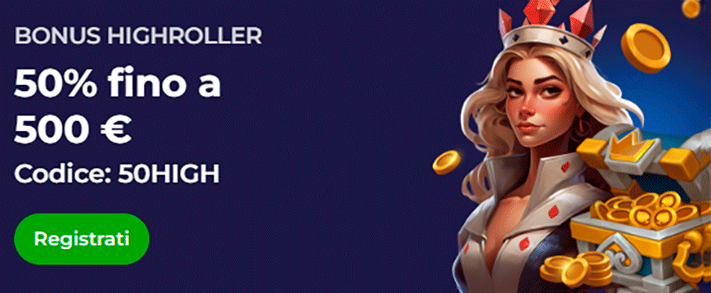Bonus High Roller al Lazybar - offerta esclusiva per i giocatori con puntate elevate, limiti aumentati e vantaggi extra