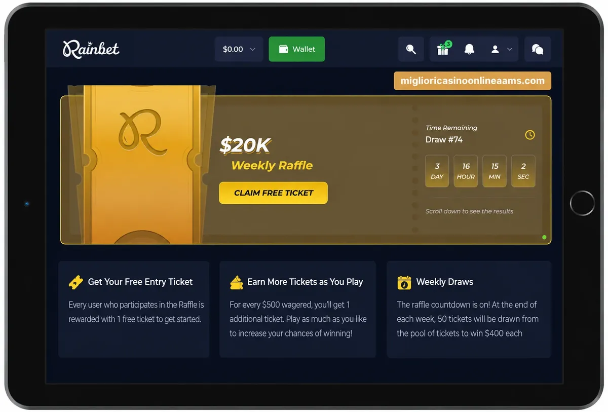 Bonus Rainbet Casino con free spin e vantaggi esclusivi