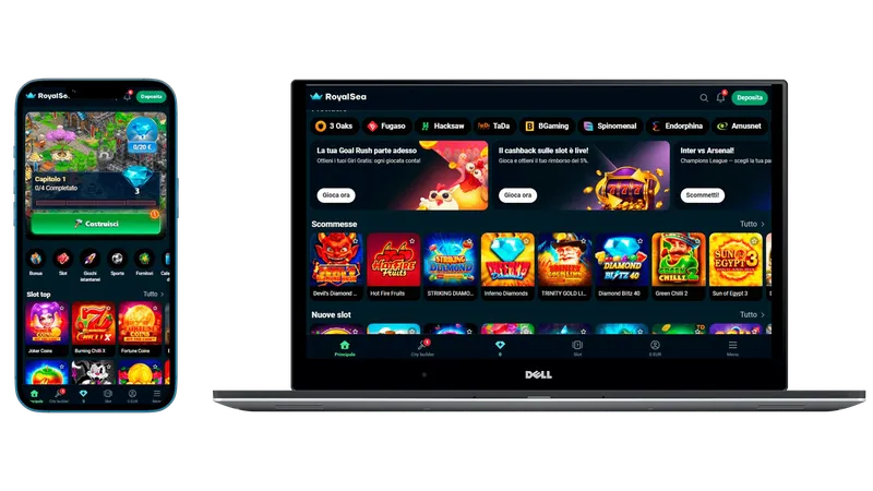 RoyalSea Casino versione mobile senza app