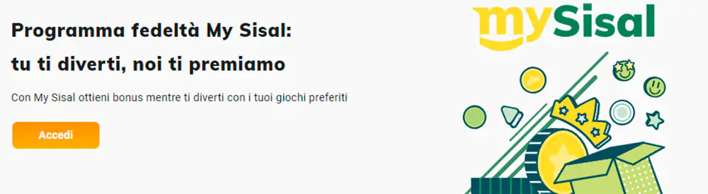 Programma fedeltà di Sisal Casino Sisal Casino Programma fedeltà