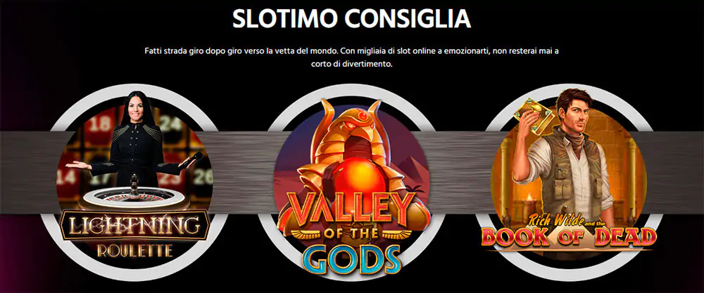 Slot machine al casinò Slotimo Slotimo Casino Slot machine