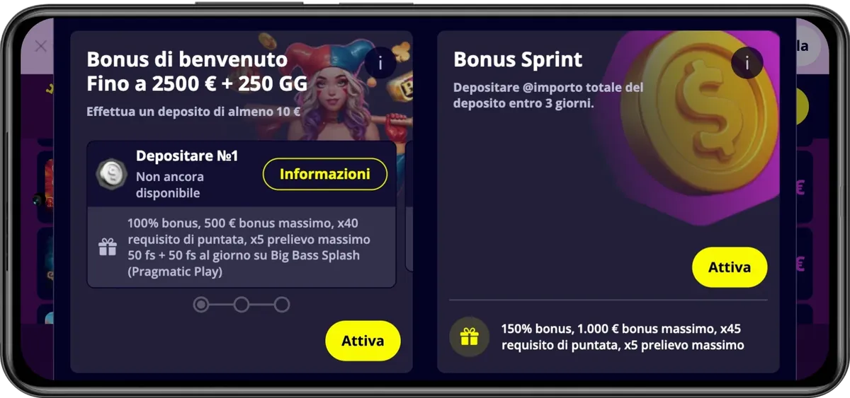 Slotoro Casino prelievi con pagamenti rapidi e opzioni disponibili