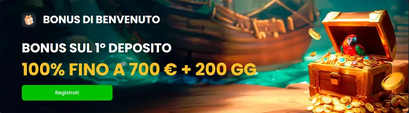Bonus sul primo deposito su Casino Spinline – fino a 700€ + 200 giri gratis