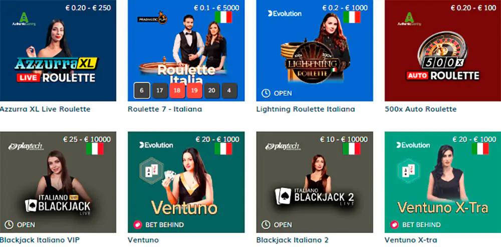 Starcasino Live Starcasino dal vivo