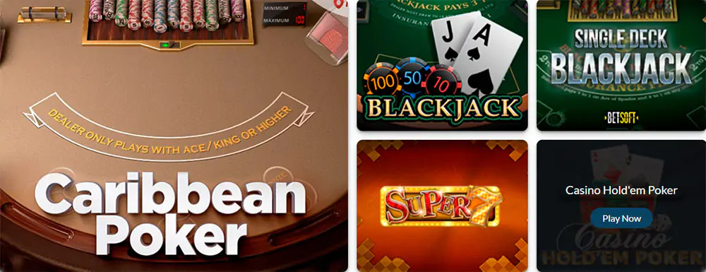 Casinò White Lion giochi da tavolo