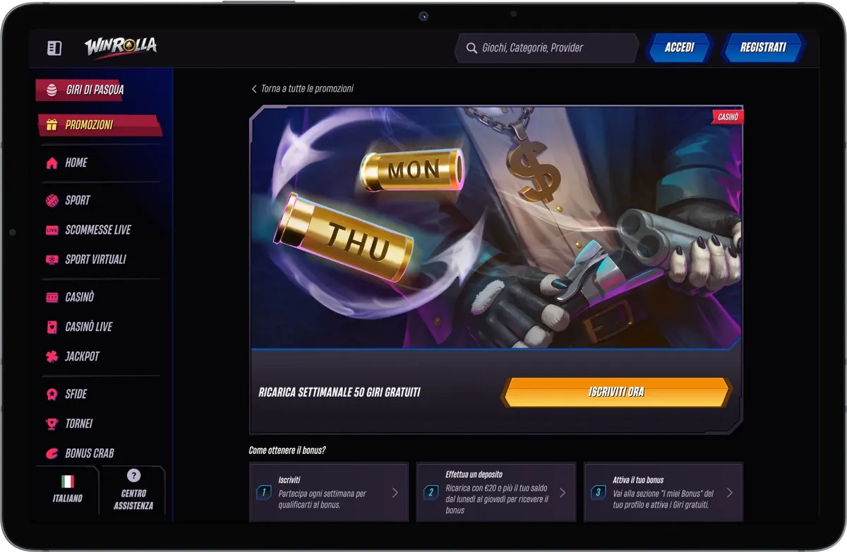 WinRolla Online Casino Italia