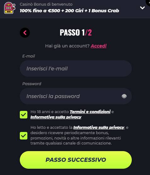 Lunubet Creazione dell'account Creazione dell'account Lunubet
