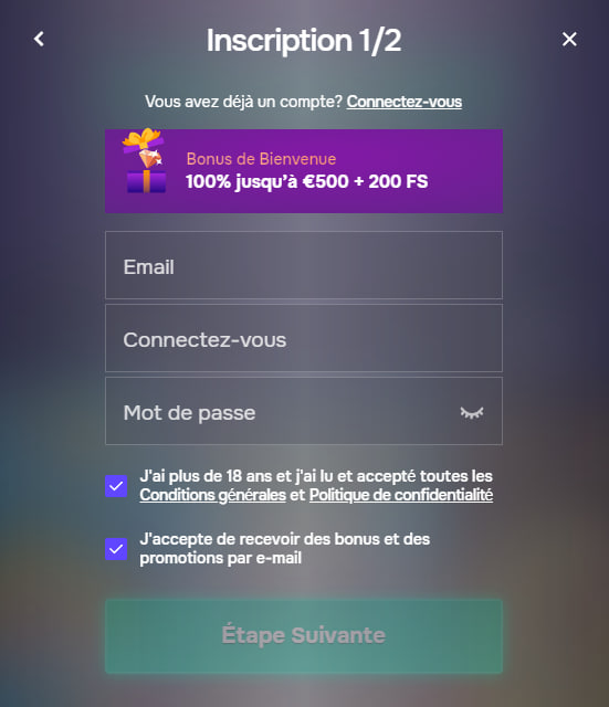 Registrazione SG Casino SG Casino Registrazione